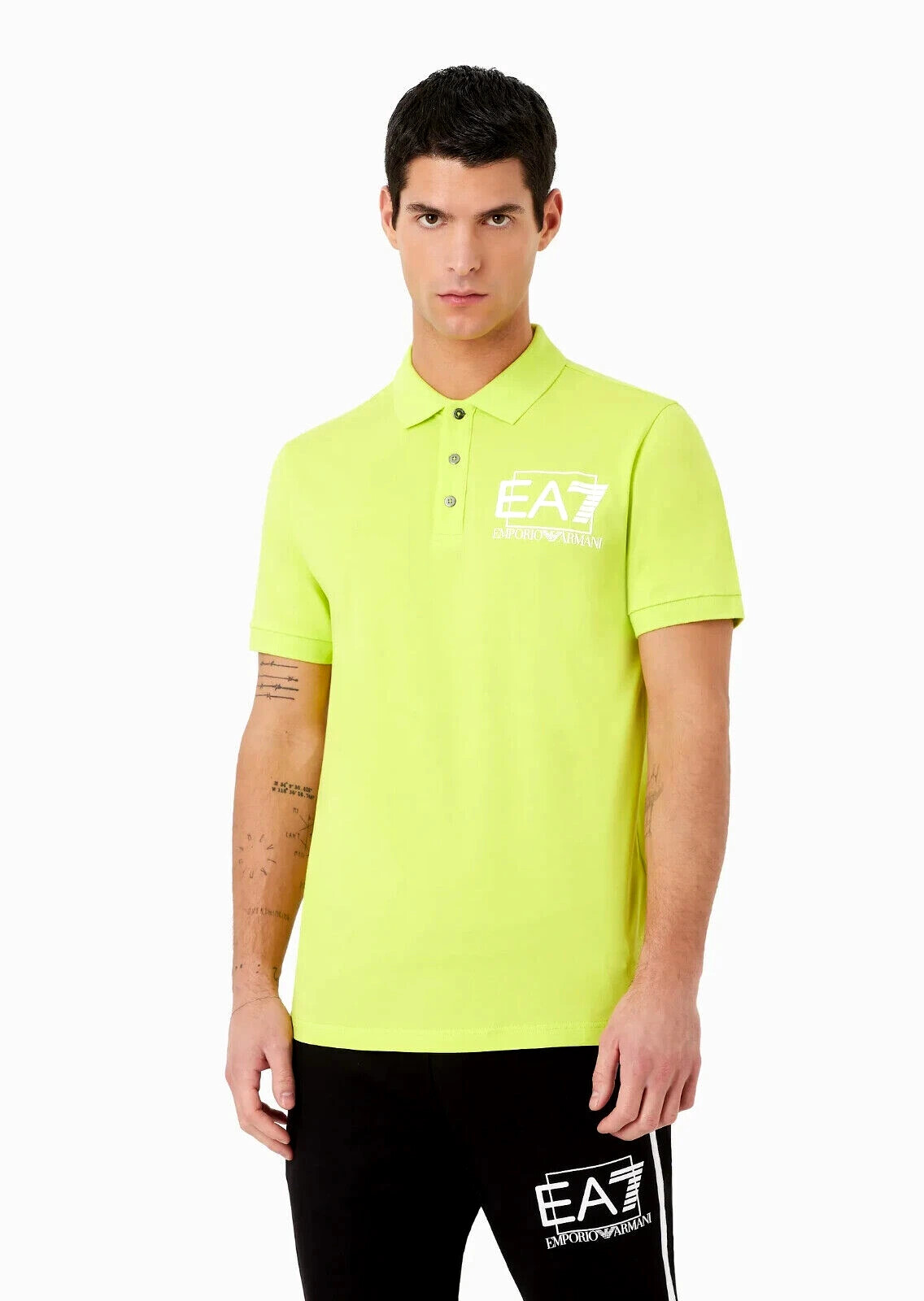 Рубашка поло Emporio Armani EA7 3RPF16 PJ03Z с короткими рукавами и пуговицами 1871 Love 14890₽