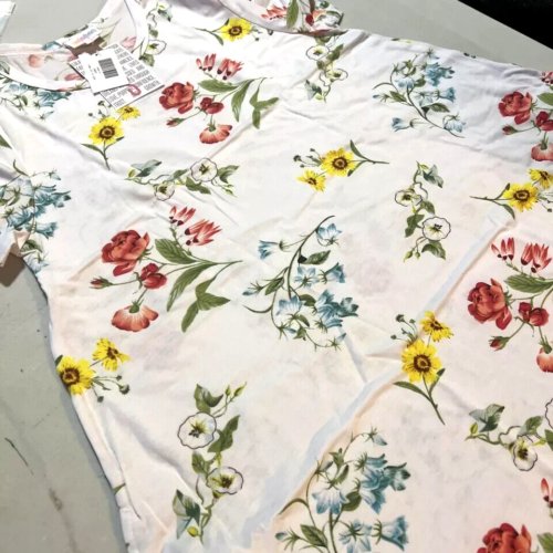 S Small Womens LuLaRoe Jessie Pocket Dress Multi Color Floral on White