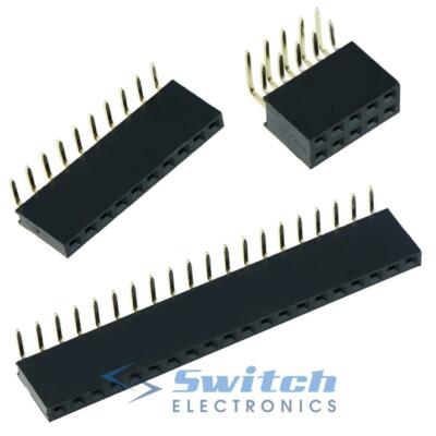 2,54 mm 0,1 Zoll PCB Buchse Header Buchse einreihiger zweireihiger Stecker