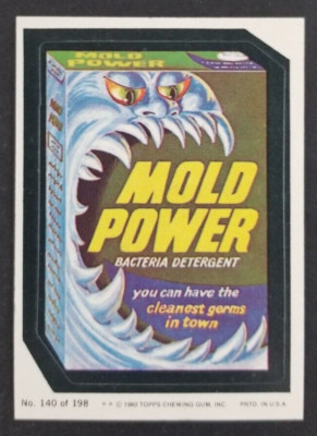 Mold Power 1980 Topps Wacky Packages Sticker Card #140 (NM)