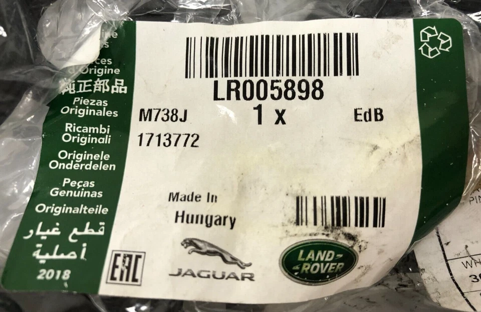 Junta original del colector de admisión a la derecha Range Rover 2002-2012/Sport 2005-2013 LR005898 Foto 3 de 3