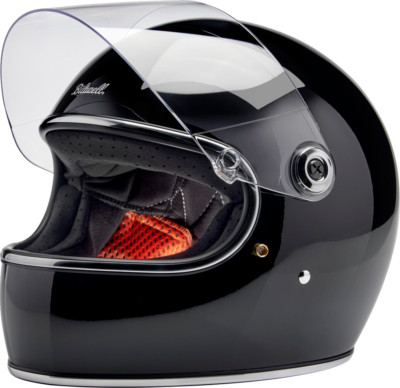 BILTWELL HELMET GRINGO S GL BLK XS 1003-101-501