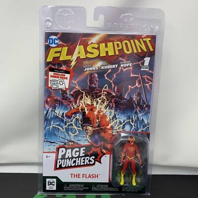 DC Page Punchers The Flash Flashpoint 1st Issue Action Figure With Comic