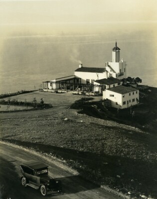 USA Kalifornien Palos Verdes Halbinsel Leuchtturm Meer altes Foto 1920er