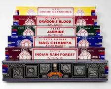 Satya Nag Champa Best Seller Incense Sticks Gift Set: Bulk Lot 6 Boxes x 15 gm
