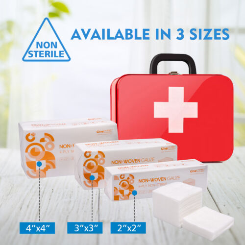 OneMed Dental Gauze Pads Non-Woven Sponge 4-Ply ,Non-Steril,Available in 3 Sizes - Picture 5 of 22