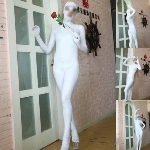Body donna finto lattice Zentai tuta gatto effetto bagnato lucido costume palco - Foto 5 di 24