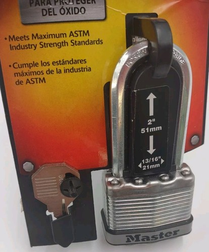 Master Lock Magnum M1XKADLH Keyed Lock 1 3/4 in W Body 2in H Shackle - Picture 4 of 4