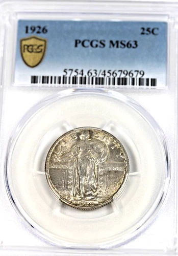 1926 Standing Liberty Quarter : PCGS MS63