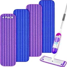 HOMEXCEL Reusable Microfiber Mop Pads for Swiffer PowerMop, Power Mop Pads Refil