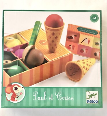 Djeco Ice Cream Parlor Paul et Cerise NEW SEALED French Version | eBay