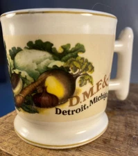 1982 Franklin Porcelain Antique Miniature Shaving Mug: D.M. Ferry & Co. Seeds