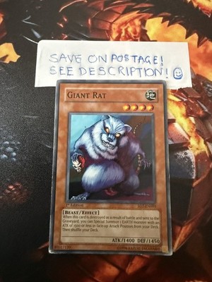 1x Riesenratte zufälliges Set/Edition/Rarität YuGiOh Karten! Kombiporto!  