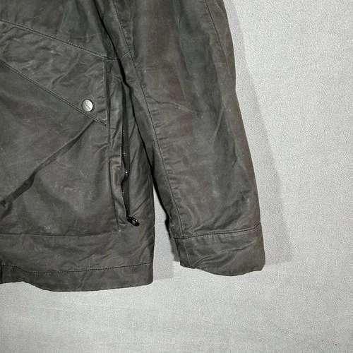 Vollebak Planet Earth Jacket Medium Black Waxed Cotton Beeswax Utility Coat image 21