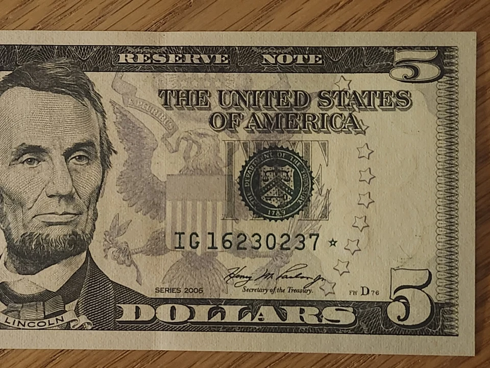 2006 $ "STAR NOTE" GEM/UNC CHICAGO IG16230237* 1 OF 3 CONS RUN # 6 640K - Image 4 of 4