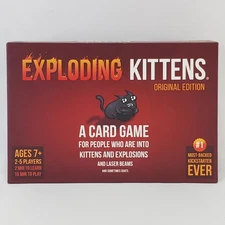EXPLODING KITTENS Card Game Fun Push Your Luck Party Game 