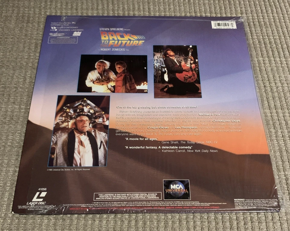 Back to the Future TRILOGY (Laserdisc) 4-Disc Set WIDESCREEN Michael J Fox RARE! - Image 3 of 4