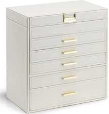 6 Layer Large Jewelry Box - Jewelry Holder Organizer, Jewelry Box Organizer for