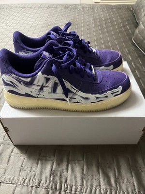 nike air force 1 low purple skeleton size 11