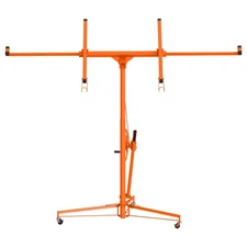 11 FT Drywall Lift Panel Hoist 150 LB Capacity 360° Adjustable Telescopic Arm