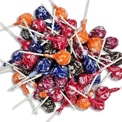 1 lb. Tootsie Roll Chocolate Candy Filled Lollipops Bulk Value Pack   | Cherry,