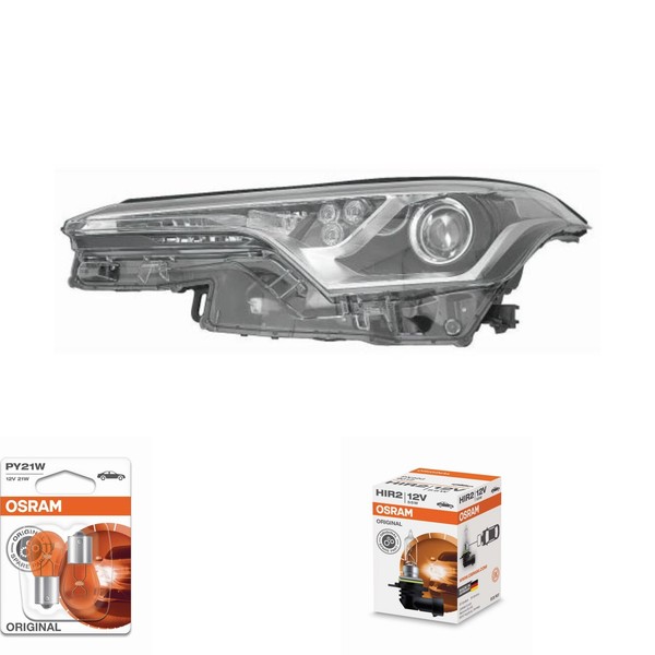 Halogen Scheinwerfer Frontscheinwerfer Rechts HIR2 FüR Toyota C-HR Inkl. Lampen-image