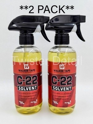 2 Pack Walker C-22 Citrus Solvent Remover Spray 12 oz - Toupee Wig Adhesive