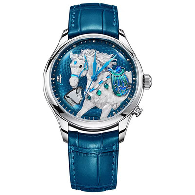 Lucku Harvey Limited 100pcs Chiming Automaton Horse Watch Grade 5 Titanium Allo