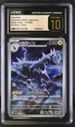 CGC 10 Pristine Zebstrika 112/086 AR Art Rare White Flare sv11W Pokemon Card