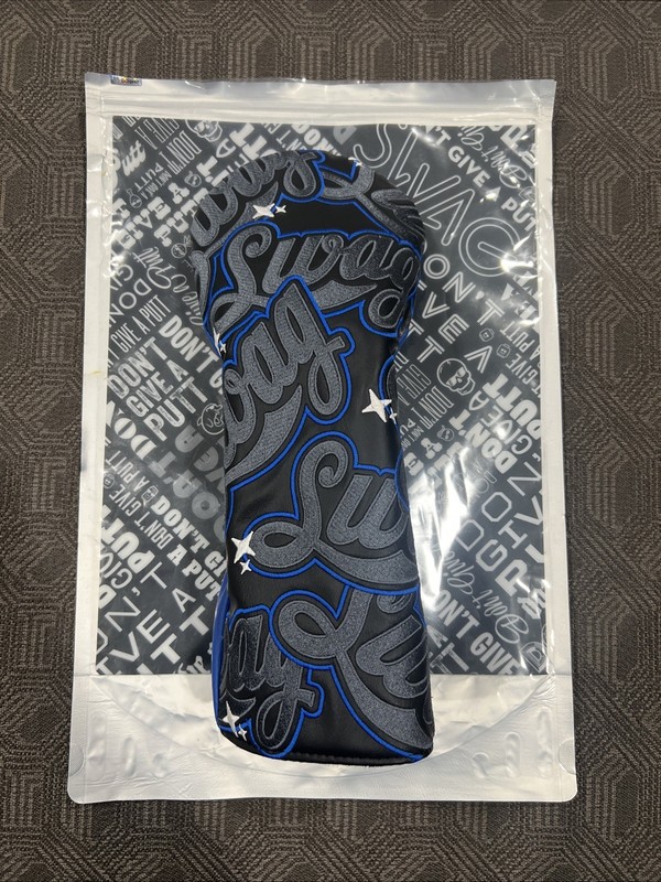 SWAG Golf Driver Headcover Black And Blue Raining Swag