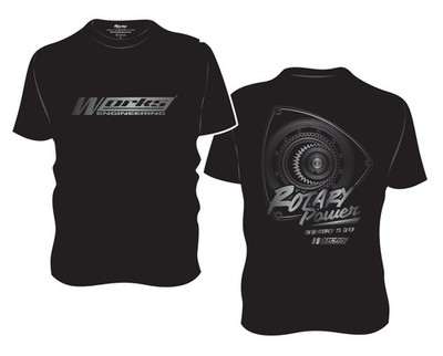 Works Engineering Rotary Power / RX7 RX8 Limited Edition Round Neck Microfibe...