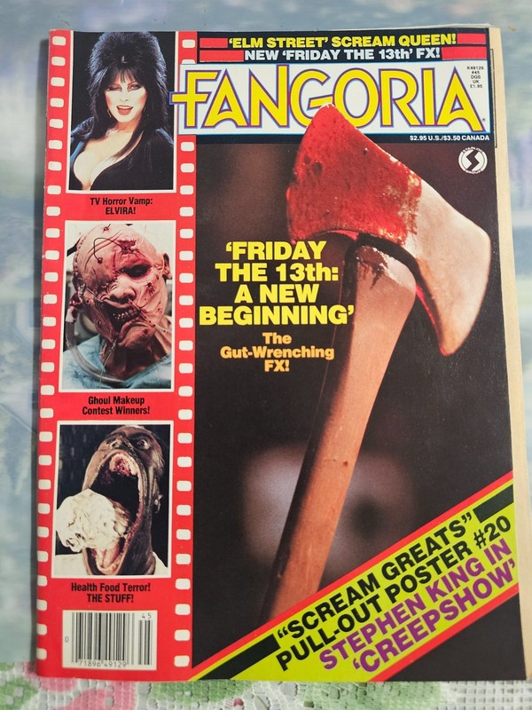 FANGORIA #45: NIGHTMARE ON ELM STREET, ELVIRA, FRIGHT NIGHT/ Excellent Condition