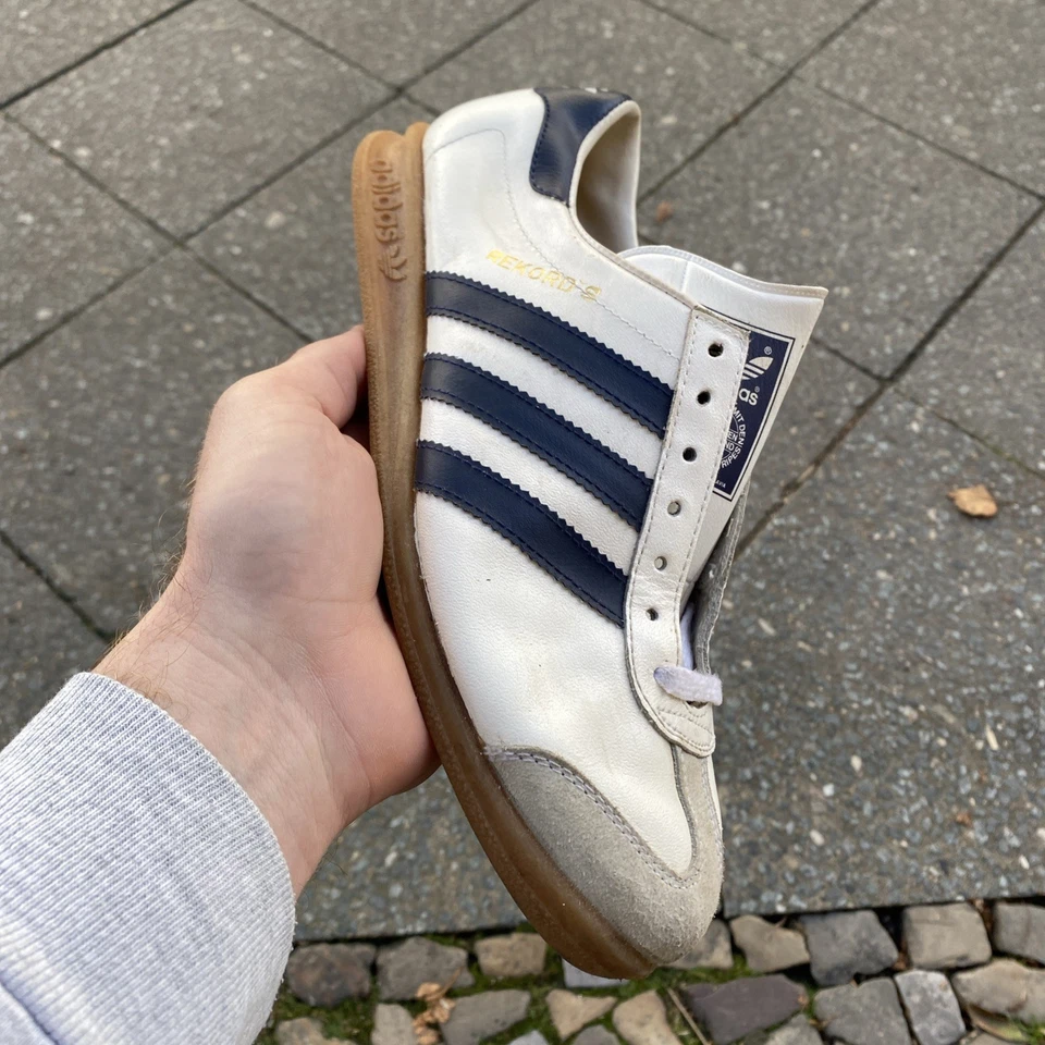 Adidas Rekord S Made In Yugoslavia UK 7.5 Vintage 80s Rare Collector Record - Bild 3 von 4