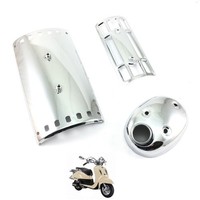 Auspuff Hitzeblech 3 Teilig FüR Benzhou Yiying Znen QT-E Easy Retro Cruiser ZN50