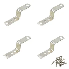4 Pcs Metal Corner Brace Joint Bracket Fastener Z Style Shelf Support Bracket...