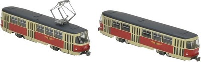 Railway Collection Tetsukore Dresden Tram Tatra T4 + B4 Type 2 Car Set E jp