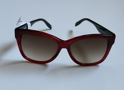 KARL LAGERFELD, KL909S, Sonnenbrille, Rot/Schwarz, Logo, Neu mit Etikett