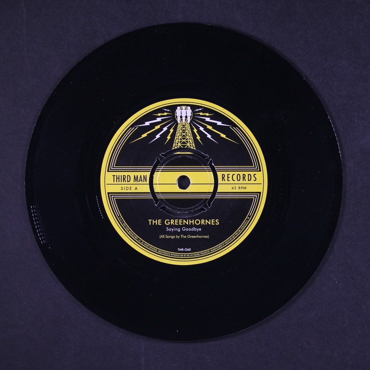 GREENHORNES: saying goodbye / song 13, stay together THIRD MAN 7
