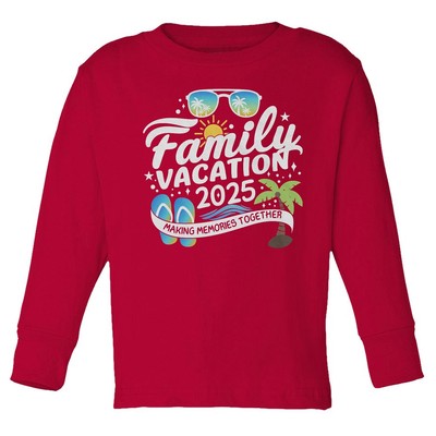 Family Vacation 2025 - Making Memories Together Toddler Long Sleeve TShirt