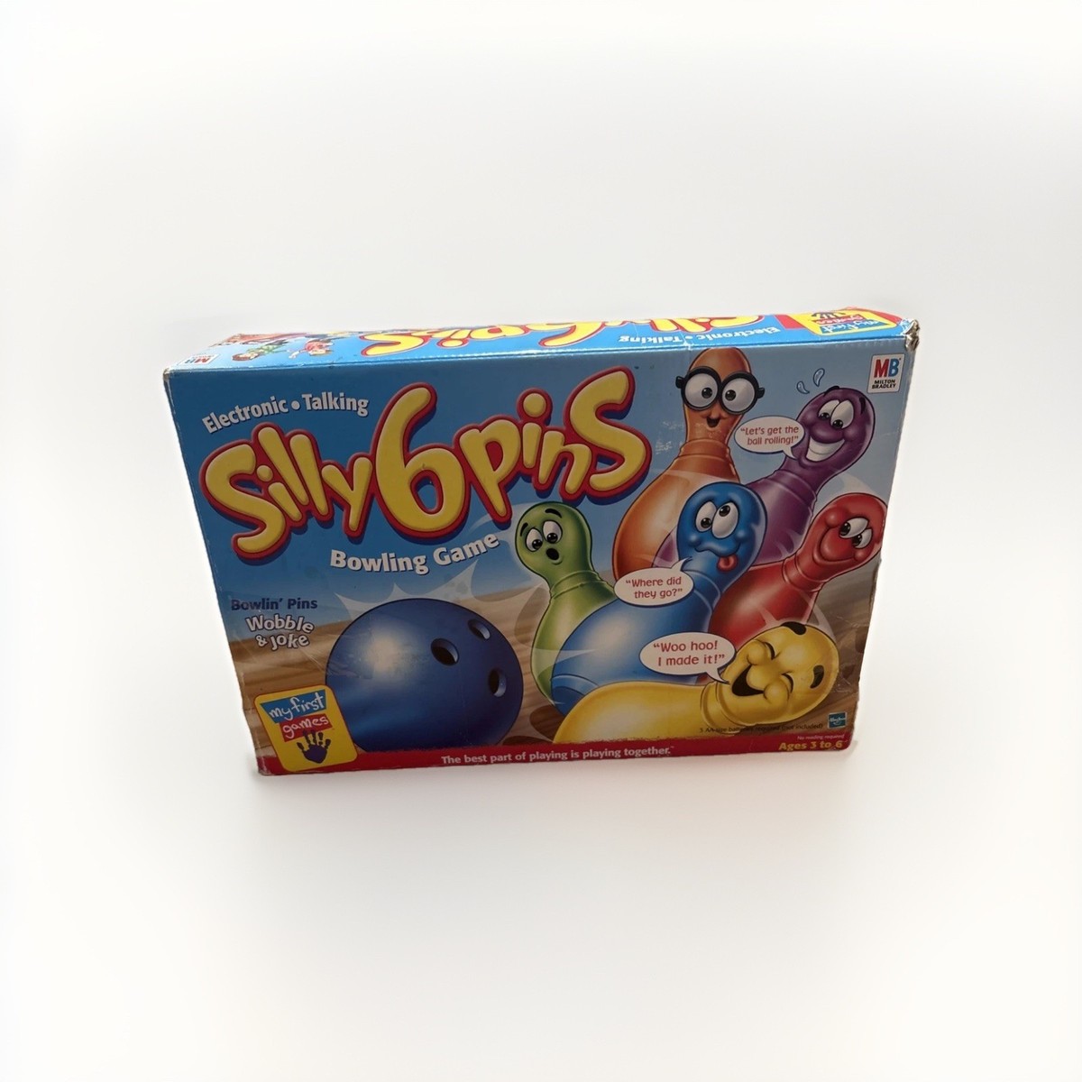 Silly 6 Pins Talking Bowling Game Milton Bradley 2001 - EX Cond