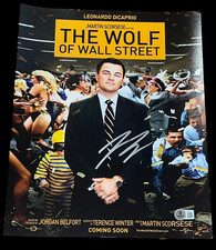 LEONARDO DICAPRIO SIGNED AUTOGRAPH 11x14 PHOTO WOLF OF WALL STREET BECKETT BAS F