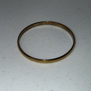 Authentic KATE SPADE "HEART OF GOLD" PLATED BANGLE BRACELET 8.5”