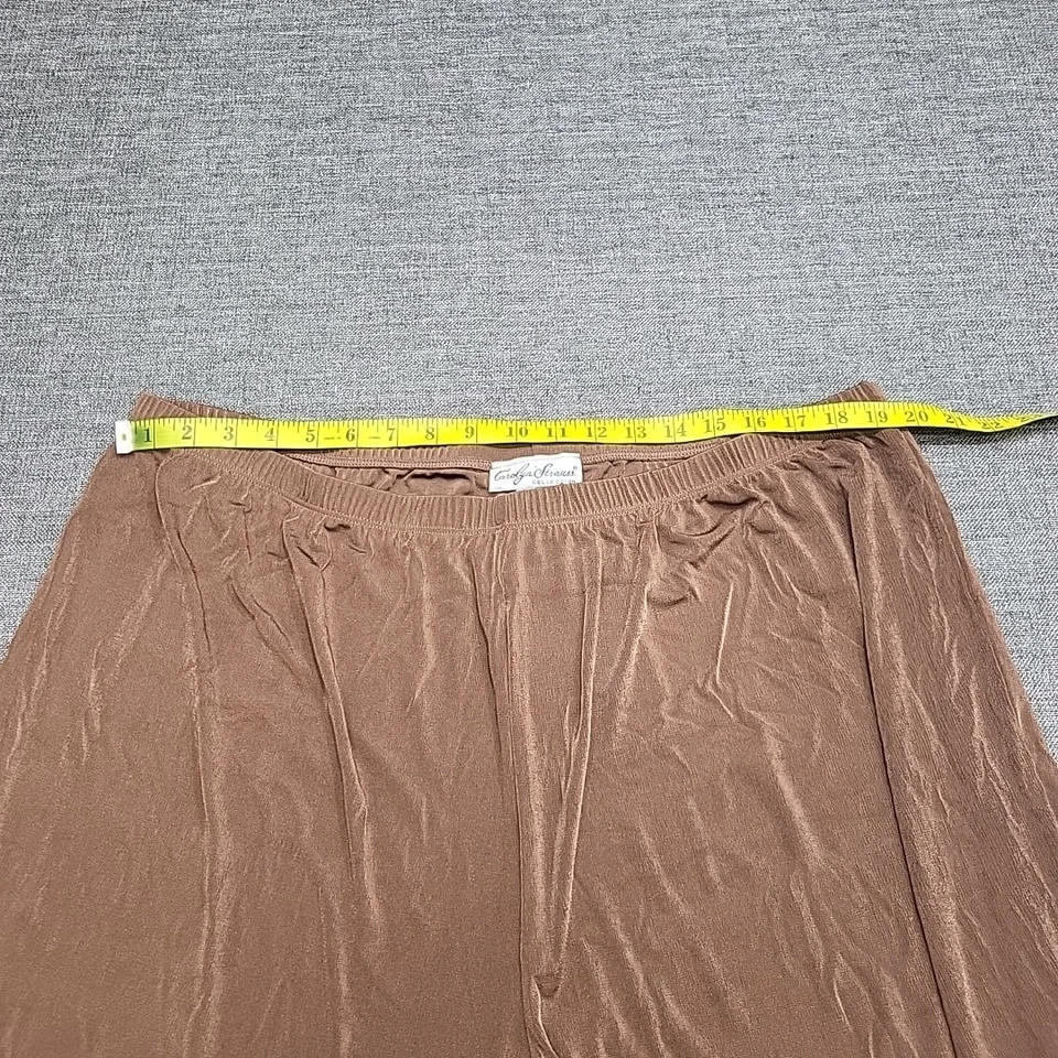Carolyn Strauss Collection Womens Pull On Dressy Trendy Pants 3X Plus Size Brown - Image 2 of 4