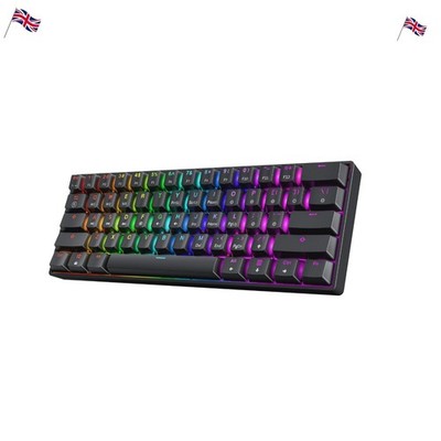 GK61 60% Gaming Mechanische Tastatur | RGB Hintergrundbeleuchtung, Hotswap & Schnelle Reaktion