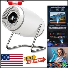 Compact Smart Projector with Built-in Apps & 130'' Screen - 180° Rotation