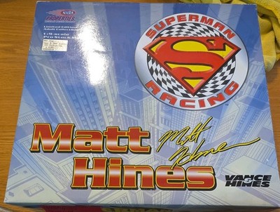 Action Matt Hines Superman Pro Stock Vance & Hines 1:9 Diecast Motorcycle 1999