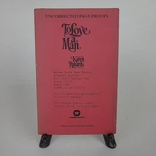 **UNCORRECTED PROOF** To Love a Man by Karen Robards Rare 1985 Paperback ARC