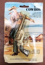 Vintage New Solid Die-Cast Metal The Cowboy Mini Cap Gun Hong Kong New In Pkg
