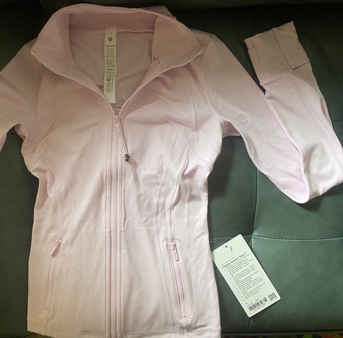 Lululemon Define Jacket Nulu-Pink Organza-NWT | eBay