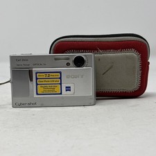 Sony Cyber-shot DSC-T10 7.2MP Digital Camera - Silver for sale